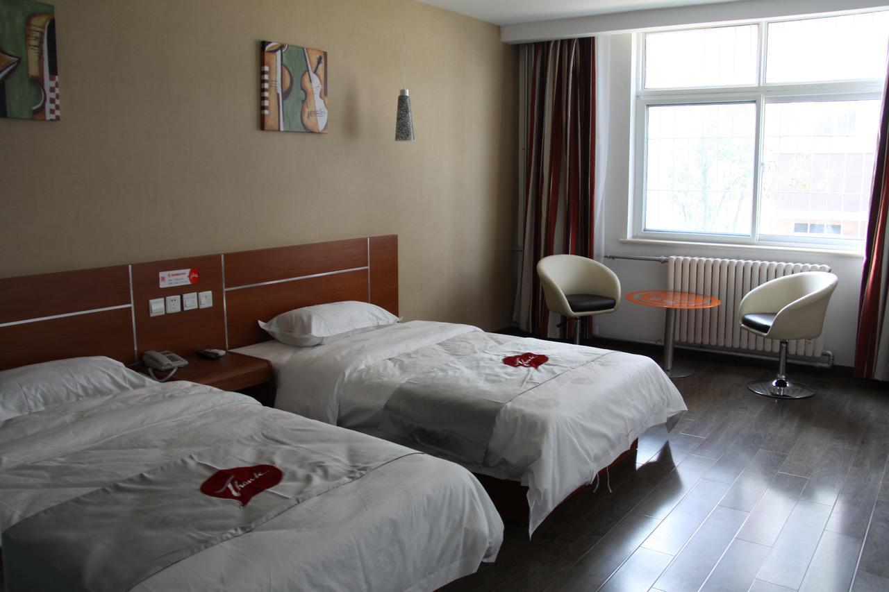 Thank Inn Chain Hotel Shandong Liaocheng Economic Development Zone Jiuhe Community Exteriör bild